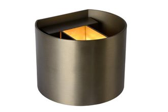 Lucide L&aacute;mpara de pared de aluminio 1xG9, marr&oacute;n &oacute;xido