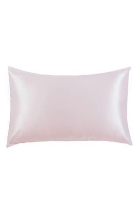 Melange Home 100% Pure Mulberry Silk Pillow Case in Pink at Nordstrom Rack, Size Queen