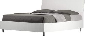 Les Tendances Les Tendances - Letto matrimoniale contenitore 160x190 testata inclinata bianco frassino Demas