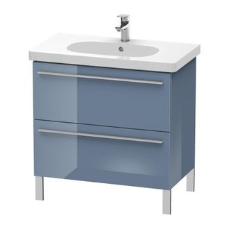Duravit Duravit X-large Mueble De Pared 6516, 2 Extra&iacute;bles, 800mm Para C&oacute;digo D 034285, Color (frente/cuerpo): Laca De Alto Brillo Stone Blue - Xl651604747