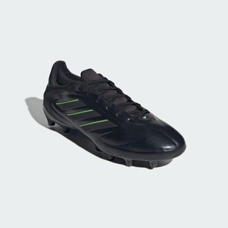 adidas adidas Performance Unisex Copa Pure 3 Pro Firm Ground Boots - Black Leather - Size UK 12.5