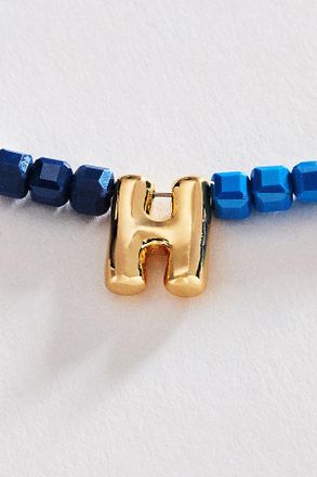 Anthropologie Colorful Beaded Initial Necklace
