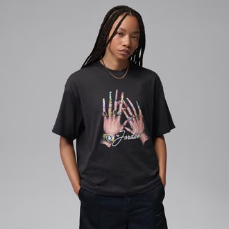 Nike Jordan Womens Jordan Graphic Girlfriend T-Shirt in Black | IM7129-045