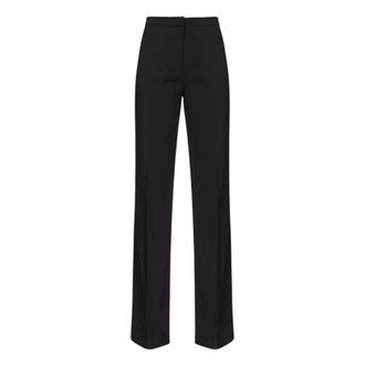 Pinko Wide Trousers, female, Black, Size: XS Hulka High-Waisted Trousers