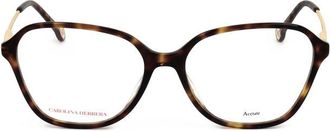 Carolina Herrera Ladies Brown Rectangular Eyeglass Frames HER 0117