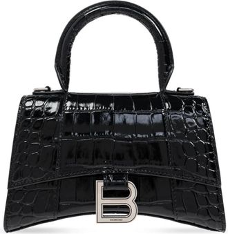 Balenciaga Zandloper XS Handtas - Dames - Handtassen - Zwart - ONE Size - Leer - Tassen