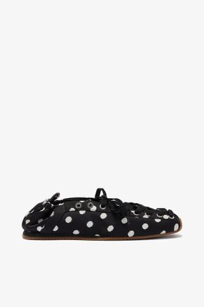 Ganni Sporty Ballerina in Black Dots - Size 36