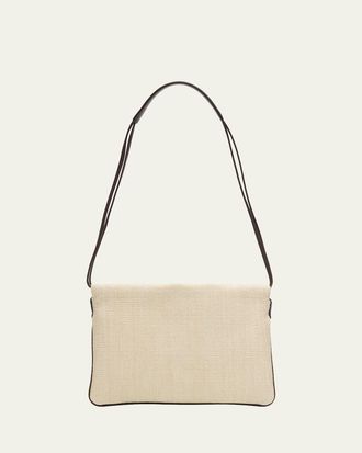 Brunello Cucinelli Raffia Net Pouch Shoulder Bag