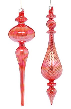 Mark Roberts Ornate Finial Ornament, Set of 6 in Red at Nordstrom