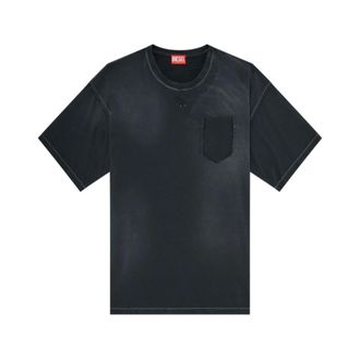 Diesel Heren, Tops, Zwart, Maat: L