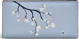 Radley London In Bloom Large Leather Bifold Wallet in Smoke Blue at Nordstrom Rack