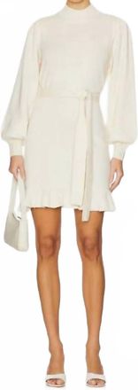Paige Julita Wool Blend Sweater Dress In Foam Latte