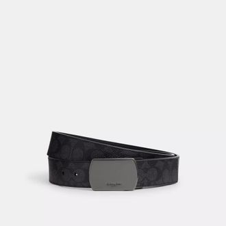 Coach Plaque Buckle Cut To Size Reversible Belt, 38 Mm