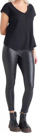 Dex Clothing Coated Legging In Black