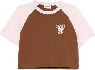 Chocoolate graphic-printed T-shirt - women - Cotton - S - Pink