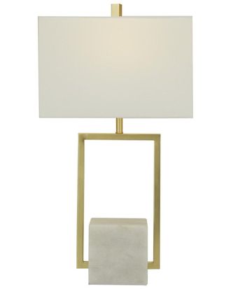 CosmoLiving by Cosmopolitan Cosmoliving By Cosmopolitan Modern Marble White Table Lamp
