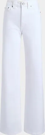 Khaite Dane Mid-Rise Wide-Leg Jeans