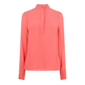 Ted Baker Dames/Dames Kraagloos Relaxed Fit Overhemd (Koraal)