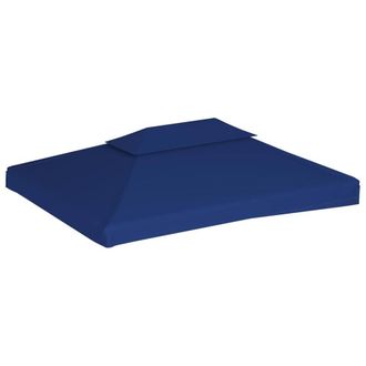 Berkfield Home 2-Tier Gazebo Top Cover 310 g/m &sup2; 4x3 m Blue