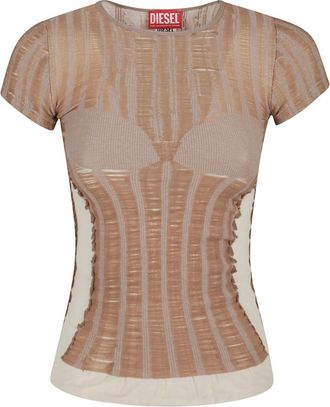 Diesel Mujer, Jerseys, Marr&oacute;n, Talla: S