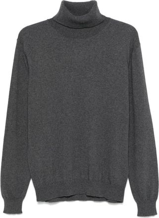 Dondup Cashmere Silk Grijze Trui - Heren - Coltruien - Grijs - L - Truien & Vesten