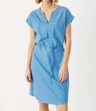 Part Two Riviera Stripe Ilima Dress In Blue