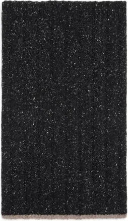 Brunello Cucinelli Cashmere knit scarf in Anthracite at Nordstrom