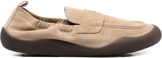 Prada Logo-detail Suede Loafers