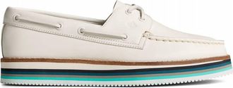 Sperry Top-Sider Womens Authentic Original Stacked Boat Shoe In White