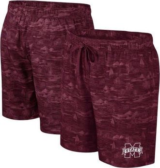 Colosseum Mens Colosseum Maroon Mississippi State Bulldogs Ozark Swim Shorts at Nordstrom, Size Medium