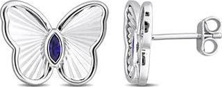 Delmar Marquise Cut Created Sapphire Butterfly Stud Earrings in Blue at Nordstrom Rack
