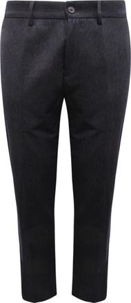 Brooksfield Wollen Mix Marineblauwe Broek Ivy Slim - Heren - Slim Fit Broeken - Blauw - 3XL - Wol - Broeken