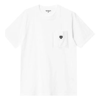 Carhartt Work in Progress Pocket Heart Short Sleeve T-Shirt White I032128-00A-XX