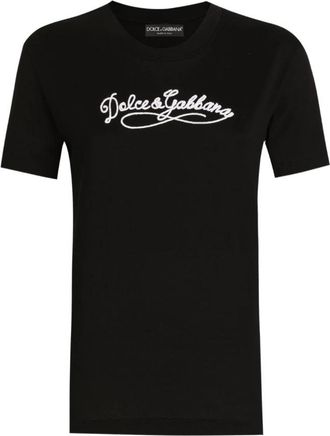 Dolce & Gabbana T-shirts - Dames - T-shirts - Zwart - XL - Tops