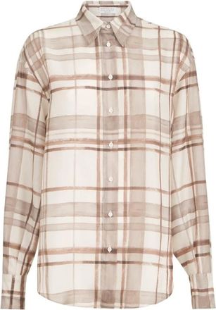 Brunello Cucinelli Donna, Camicette, Marrone, L, new