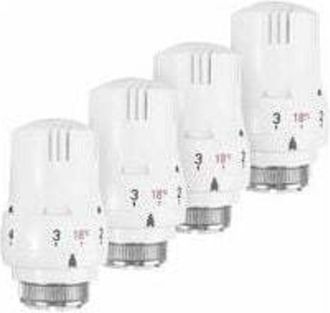 OEM Lotto Di 4 T&ecirc;tes Thermostatiques M30 X 1,5 Per Radiateur Robinet De Chauffage