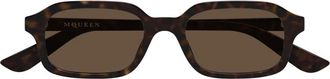 Alexander McQueen Alexander McQueen, Sunglasses, unisex, Brown, Size: 51 MM Am0558S Sunglasses