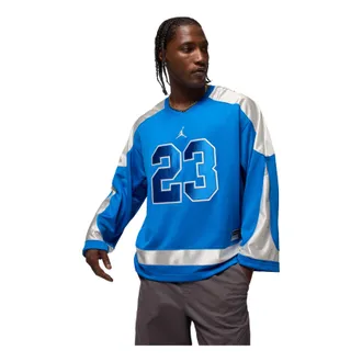 Nike Jordan Air Jordan Brooklyn Oversized-Fit Jersey Sport Blue Sail HV0109-459