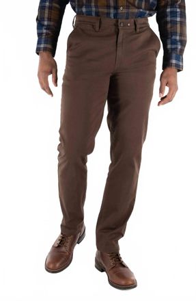 DEVIL-DOG Dungarees Chino Sateen Twill Pant In Dark Roast