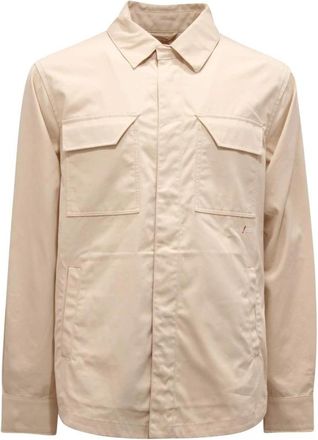 Afterlabel Belluno Overshirt Jas - Heren - Casual Overhemden - Beige - L - Overhemden