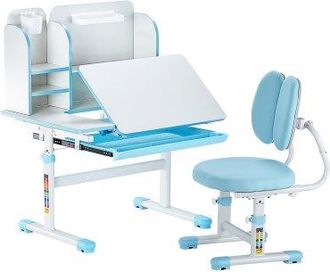 OEM Juego De Mesa Y Silla De Estudio Para Ni&ntilde;os Capacidad De Carga De 100 Kg, Ajuste De Altura Del Escritorio De 54-73 Cm, Mesa Inclinable 0-40&deg; Con Estan