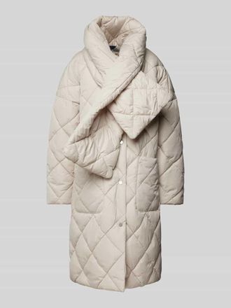 Barbour Steppmantel mit Label-Stitching Modell Brigitte in Offwhite, Gr&ouml;&szlig;e 34