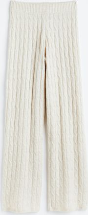 H&M Zopfstrick-Hose - Beige