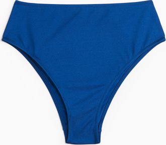 H&M Cheeky Bikinihose High Waist - Blue