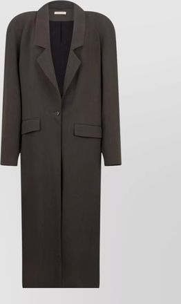 The Mannei long structured coat straight cut