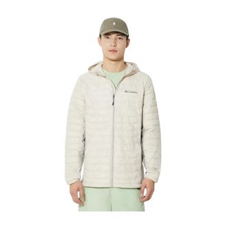 Columbia Powder Pass Hooded Jacket - Heren - Ski Jassen - Wit - L - Leer - Fitness