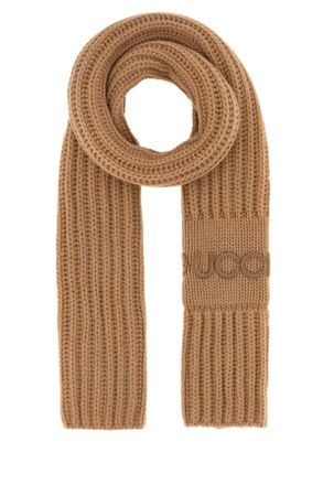 Gucci Camel Wool Blend Scarf