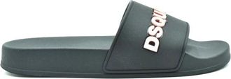 Dsquared2 Logo Slides - Dames - Sandalen - Zwart - 40 EU - Schoenen
