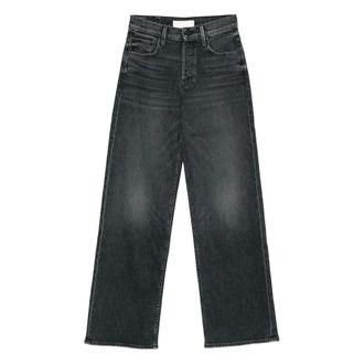 Mother Straight Jeans, female, Black, Size: W25 Straight Jeans