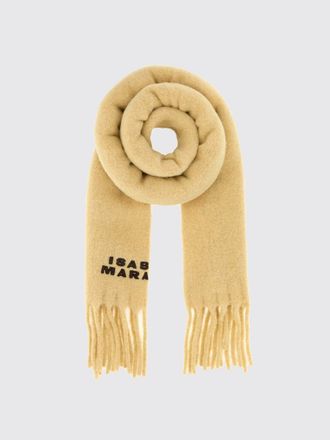 Isabel Marant Sciarpa Firny in misto lana dalpaca con logo ricamato e frange